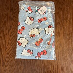 Hello Kitty Light Blue sweat pants with Red and White Details